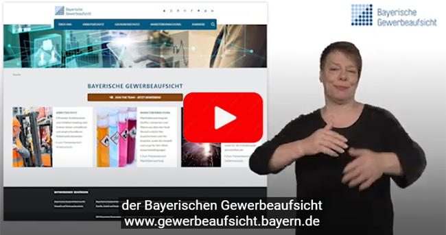 Video in Gebärdensprache; externer Link zum You Tube-Kanal des Bayerischen Staatsministeriums für Umwelt und Verbraucherschutz